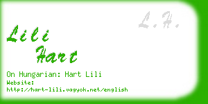 lili hart business card